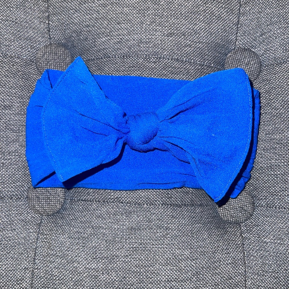 Baby bling royal blue bow